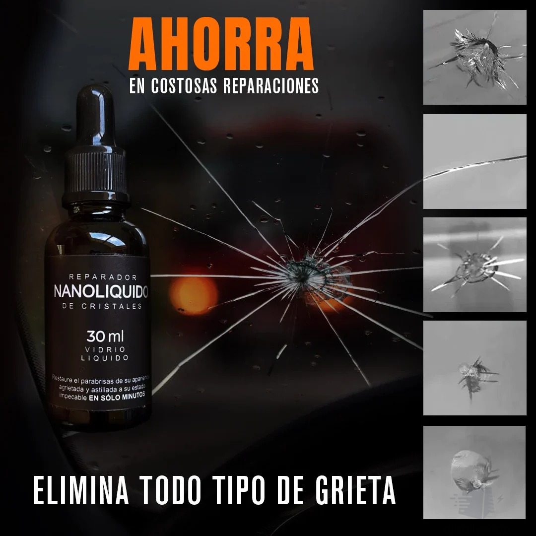 Nano Líquido REPARADOR de Vidrios